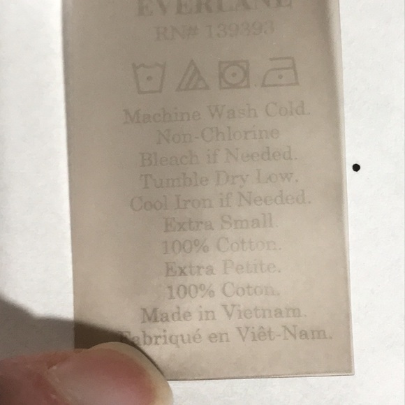 Everlane Sweatshirt Scoop Neck Long Sleeve Marled Heather Grey XS Cotton Terry - Picture 4 of 4